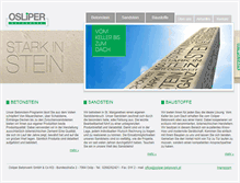 Tablet Screenshot of osliper-betonwerk.at